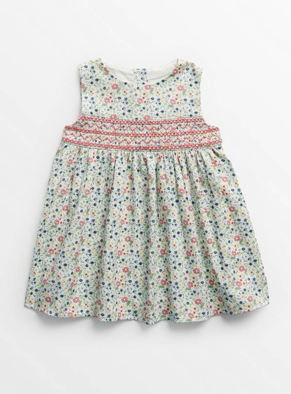 Ditsy Floral Sleeveless Woven Dress 3-6 months